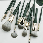 Kit de 14 Pinceles Verde Musgo